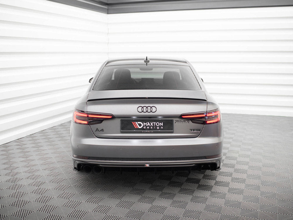 Rear Valance Audi A4 S-Line B9 (Version with dual exhaust tips on one side)