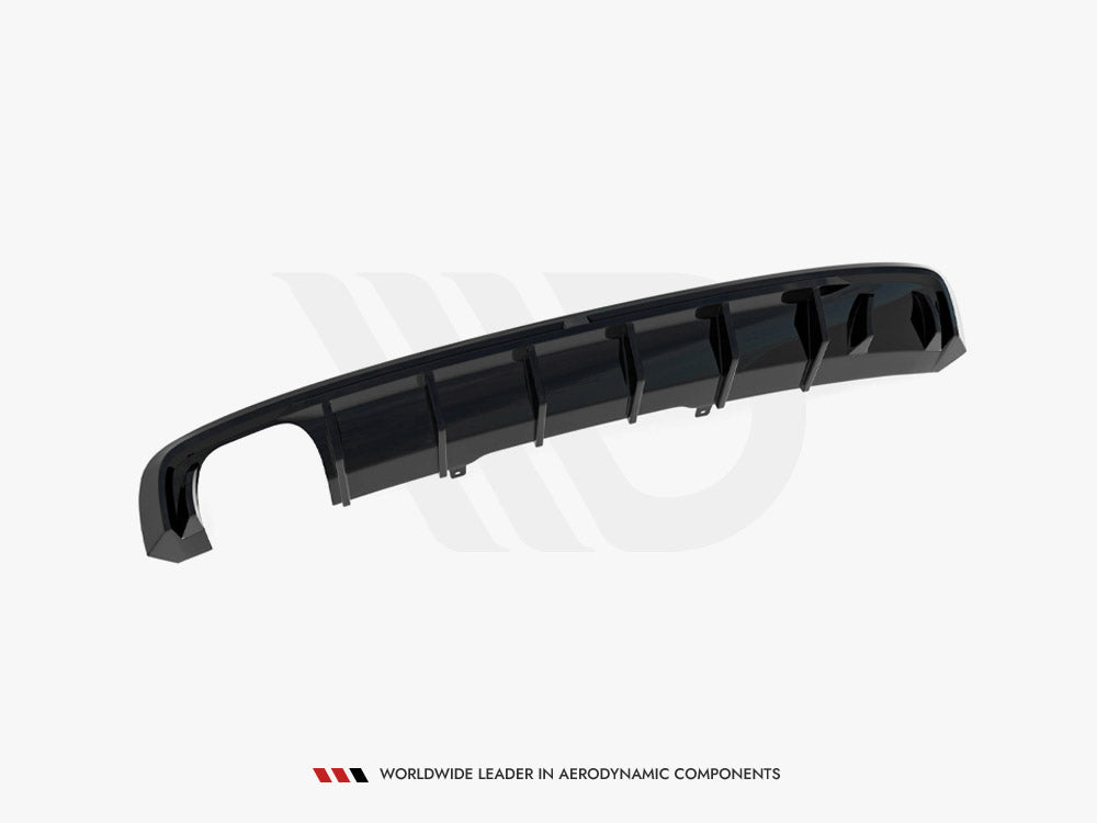 Rear Valance Audi A4 S-Line B9 (Version with dual exhaust tips on one side)