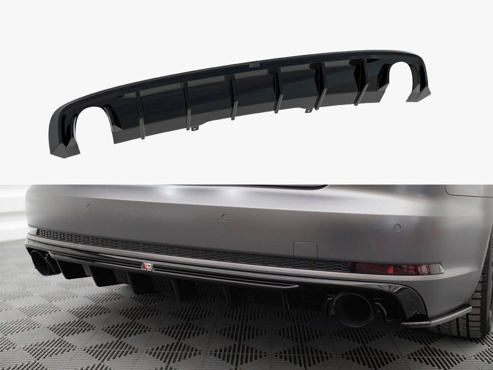 Rear Valance Audi A4 S-Line B9 (Version with single exhaust tips on both sides)