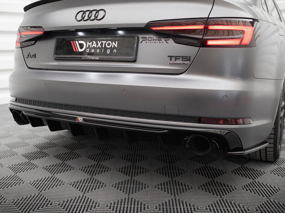 Rear Valance Audi A4 S-Line B9 (Version with single exhaust tips on both sides)