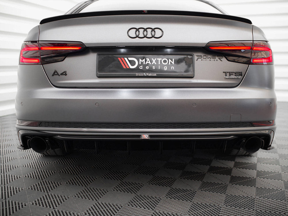 Rear Valance Audi A4 S-Line B9 (Version with single exhaust tips on both sides)