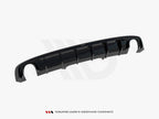 Rear Valance Audi A4 S-Line B9 (Version with single exhaust tips on both sides)