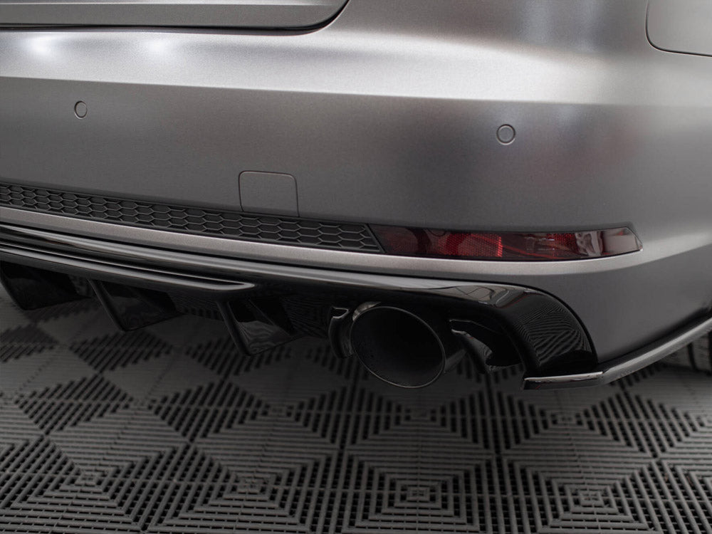 Rear Valance Audi A4 S-Line B9 (Version with single exhaust tips on both sides)
