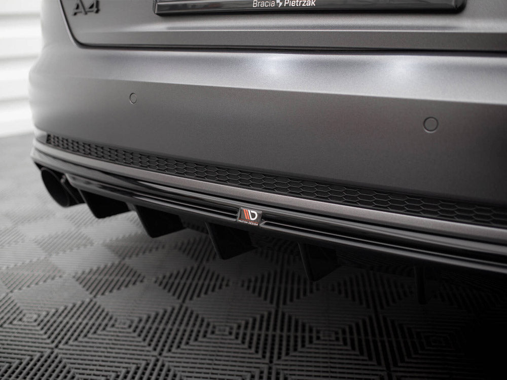 Rear Valance Audi A4 S-Line B9 (Version with single exhaust tip on one side)
