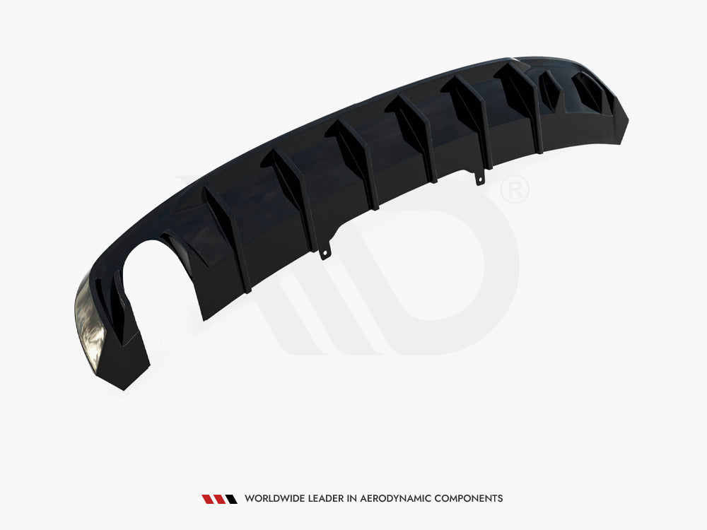 Rear Valance Audi A4 S-Line B9 (Version with single exhaust tip on one side)