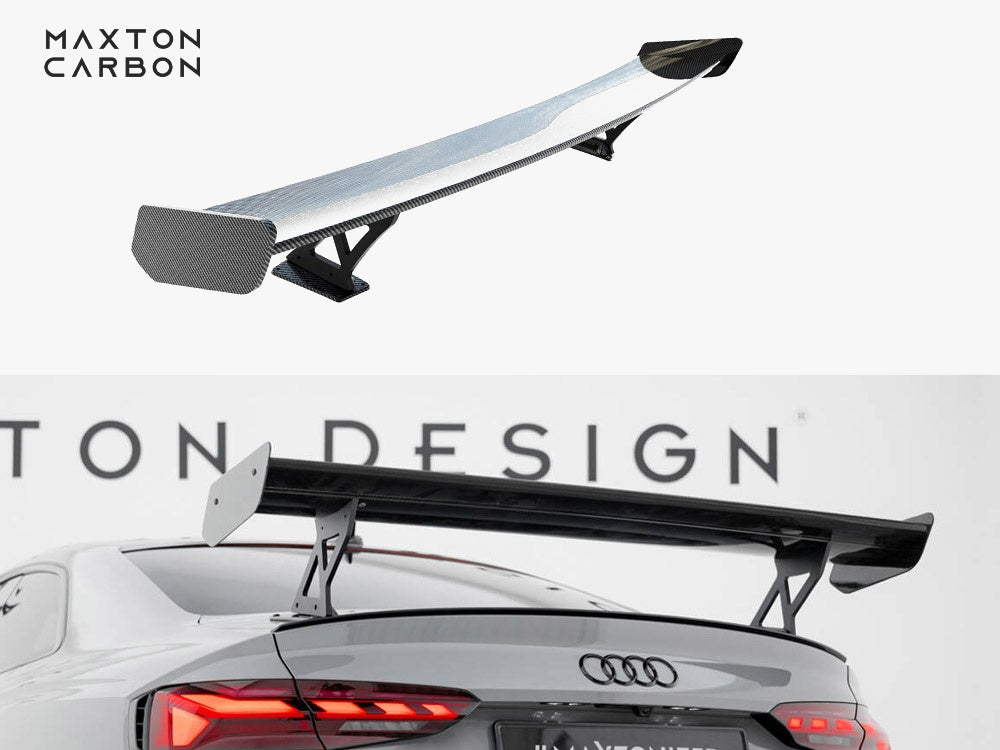 Carbon Spoiler With External Brackets Uprights V.1 Audi A5 / A5 S-Line / S5 / RS5 Coupe F5 / F5 Facelift