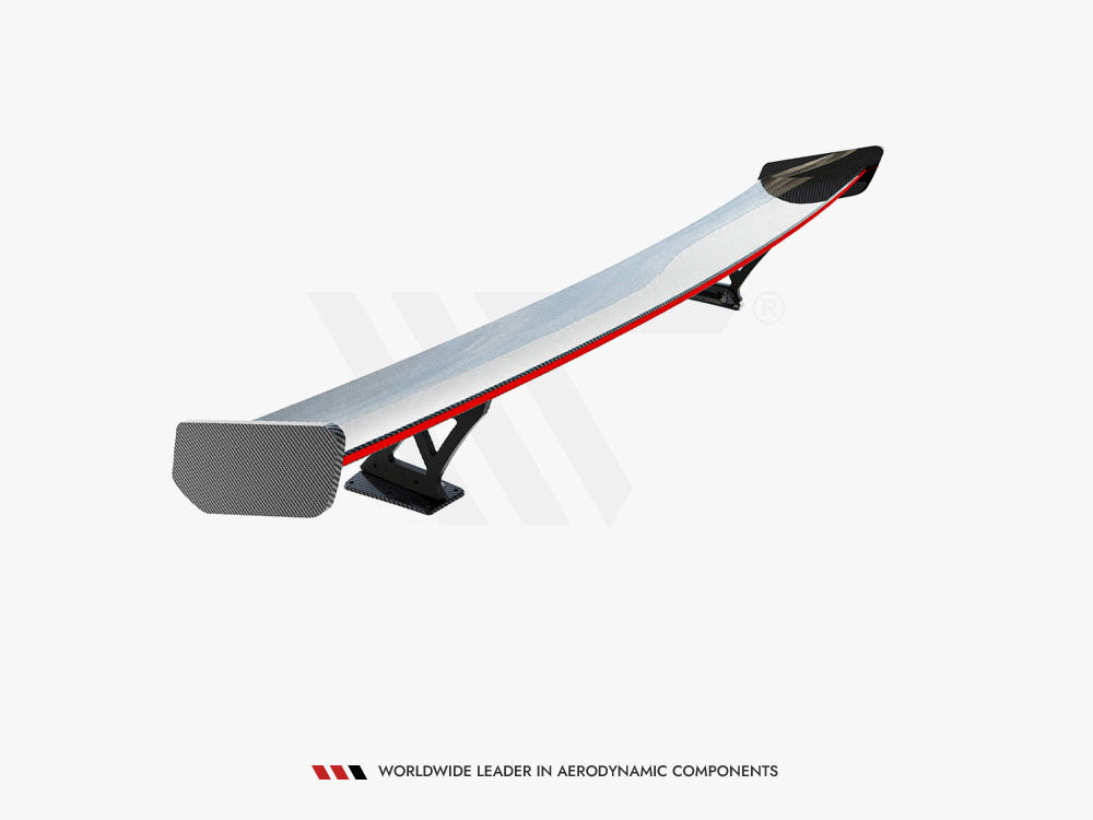 Carbon Spoiler With External Brackets Uprights V.1 + LED Audi A5 / A5 S-Line / S5 / RS5 Coupe F5 / F5 Facelift