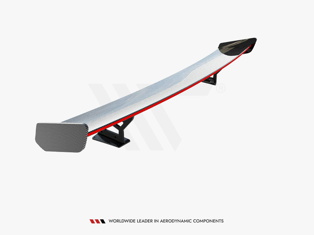 Carbon Spoiler With External Brackets Uprights V.2 + LED Audi A5 / A5 S-Line / S5 / RS5 Coupe F5 / F5 Facelift