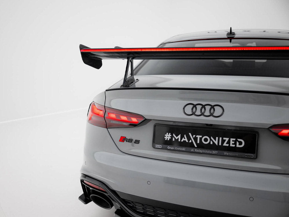Carbon Spoiler With Upper Swan Mounting + LED Audi A5 / A5 S-Line / S5 / RS5 Coupe F5 / F5 Facelift