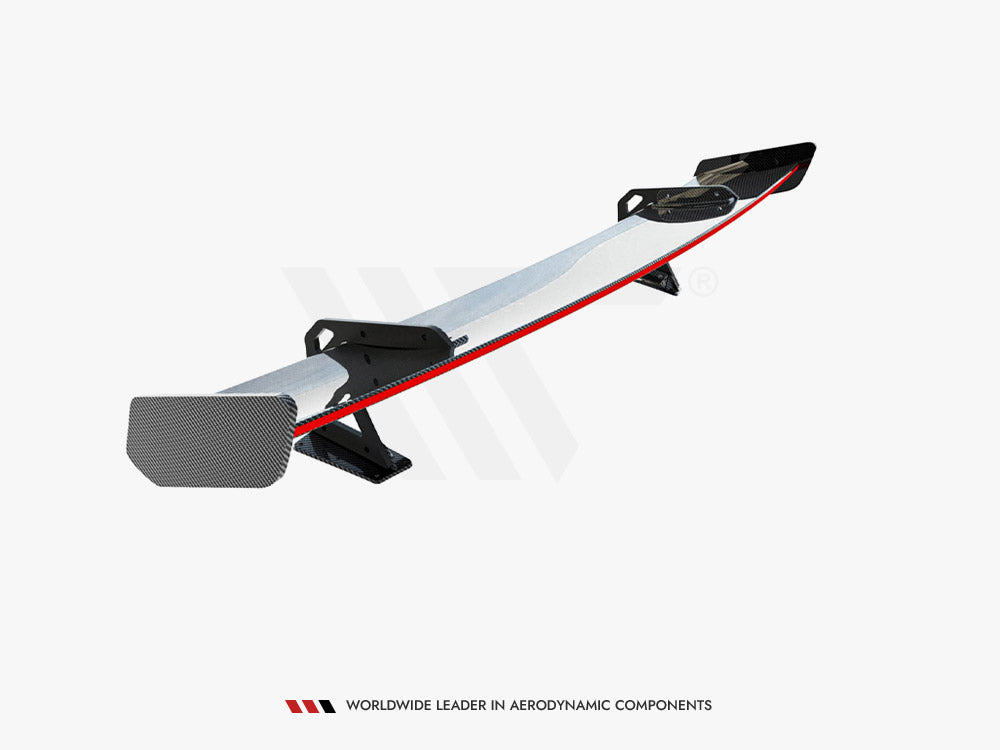 Carbon Spoiler With Upper Swan Mounting + LED Audi A5 / A5 S-Line / S5 / RS5 Coupe F5 / F5 Facelift