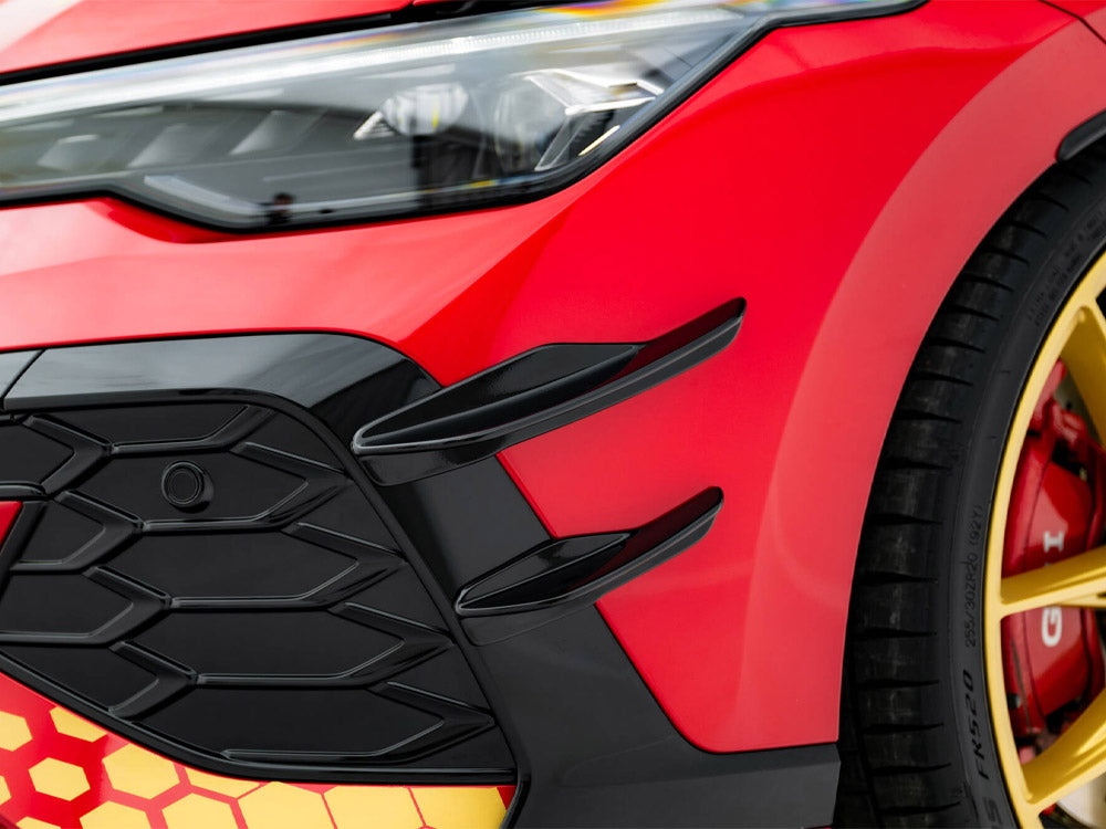 Front Bumper Wings (Canards) Volkswagen Golf GTI Clubsport Mk8 Facelift
