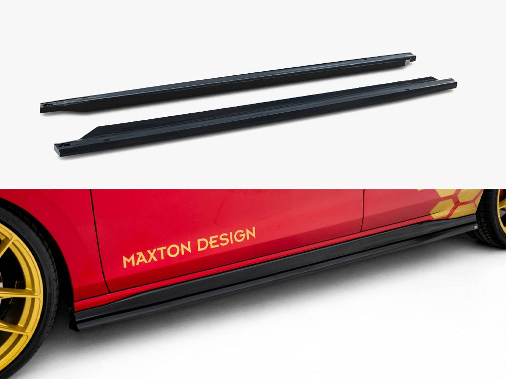Side Skirts Diffusers V.2 Volkswagen Golf GTI Clubsport Mk8 Facelift