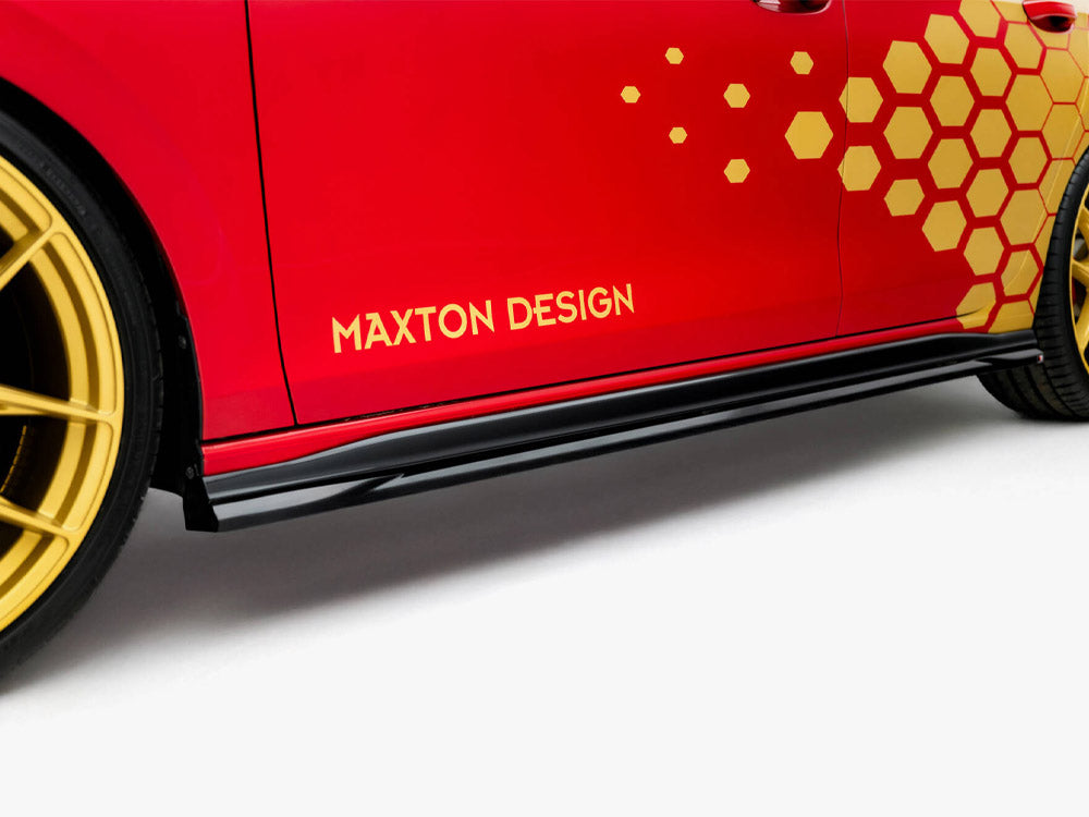 Side Skirts Diffusers V.1 Volkswagen Golf GTI Clubsport Mk8 Facelift