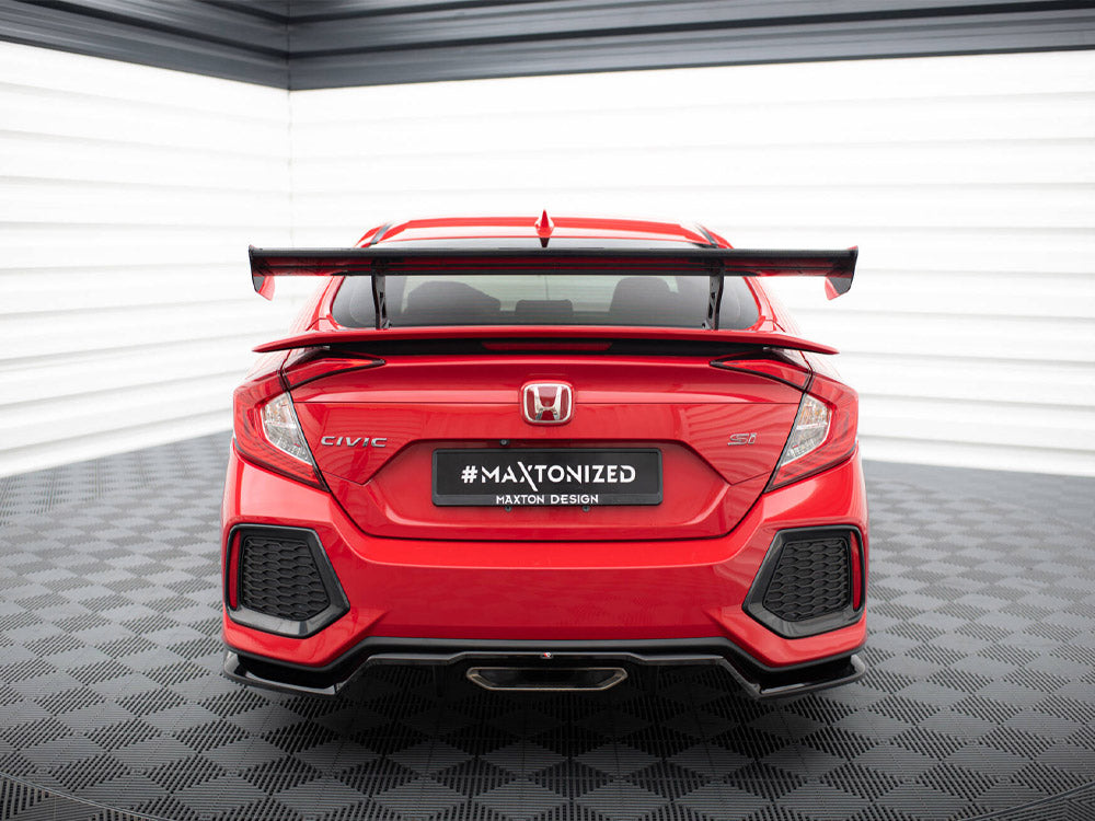 Carbon Spoiler With Internal Brackets Uprights Honda Civic SI Mk10