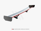 Carbon Spoiler With Internal Brackets Uprights + LED Honda Civic SI Mk10