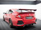 Carbon Spoiler With Upper Swan Mounting + LED Honda Civic SI Mk10