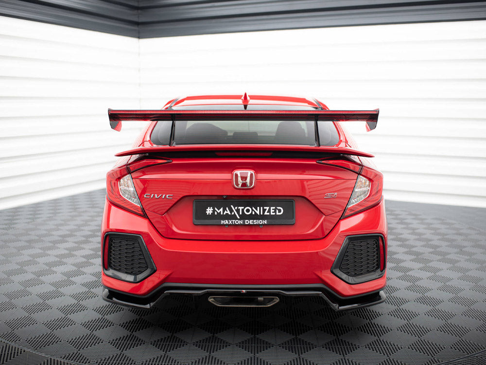 Carbon Spoiler With Upper Swan Mounting + LED Honda Civic SI Mk10