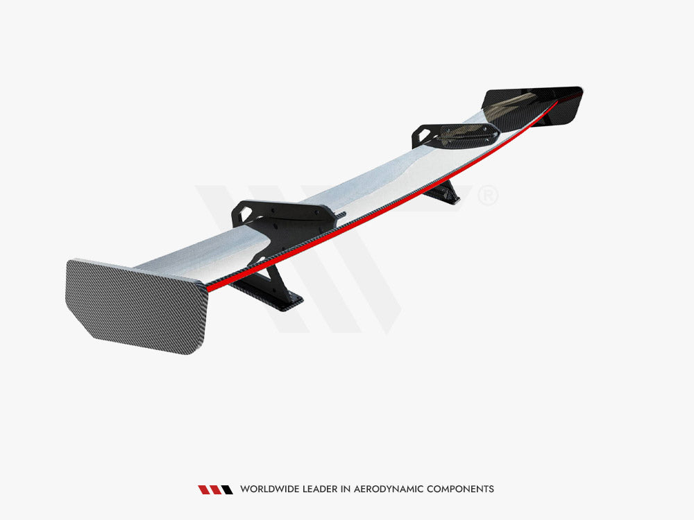 Carbon Spoiler With Upper Swan Mounting + LED Honda Civic SI Mk10