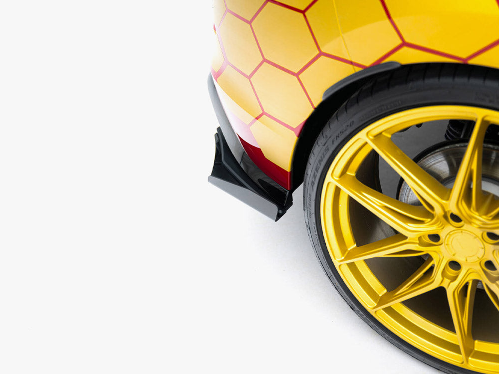 Street PRO Rear Side Splitters + Flaps Volkswagen Golf GTI Clubsport Mk8 Facelift