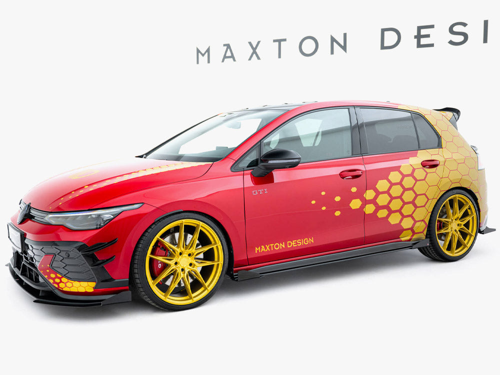 Street PRO Side Skirts Diffusers + Flaps Volkswagen Golf GTI Clubsport Mk8 Facelift