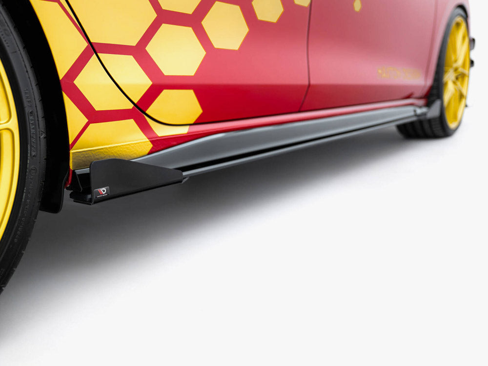Street PRO Side Skirts Diffusers + Flaps Volkswagen Golf GTI Clubsport Mk8 Facelift