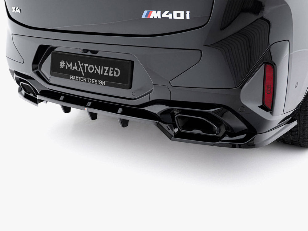 Rear Splitter (Vertical Bars) V.2 BMW X4 M-Pack G02 Facelift