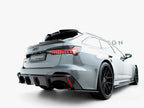 Prepreg Carbon Fiber Tailgate Spoiler (Lower) Audi RS6 C8