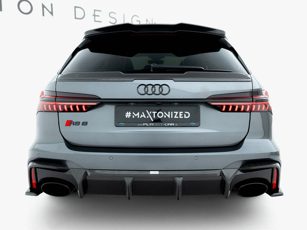 Prepreg Carbon Fiber Rear Diffuser Audi RS6 C8 (version without towbar)