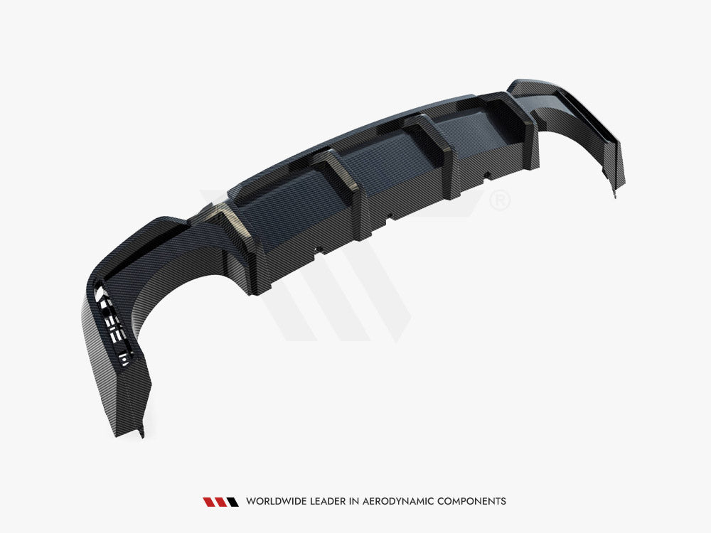 Prepreg Carbon Fiber Rear Diffuser Audi RS6 C8 (version without towbar)