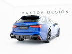 Prepreg Carbon Fiber Rear Diffuser Audi RS6 C8 (version with towbar)