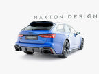 Prepreg Carbon Fiber Rear Diffuser Audi RS6 C8 (version with towbar)
