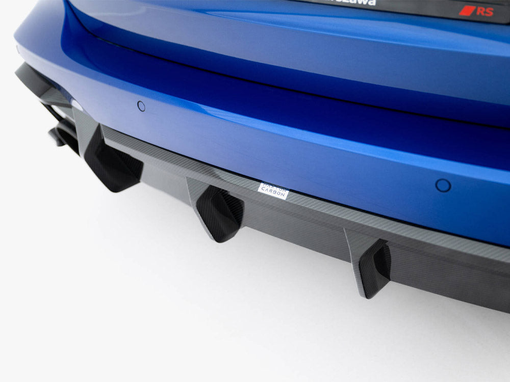 Prepreg Carbon Fiber Rear Diffuser Audi RS6 C8 (version with towbar)