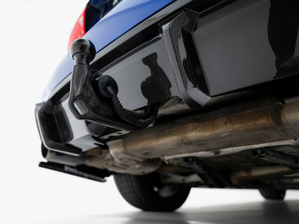 Prepreg Carbon Fiber Rear Diffuser Audi RS6 C8 (version with towbar)