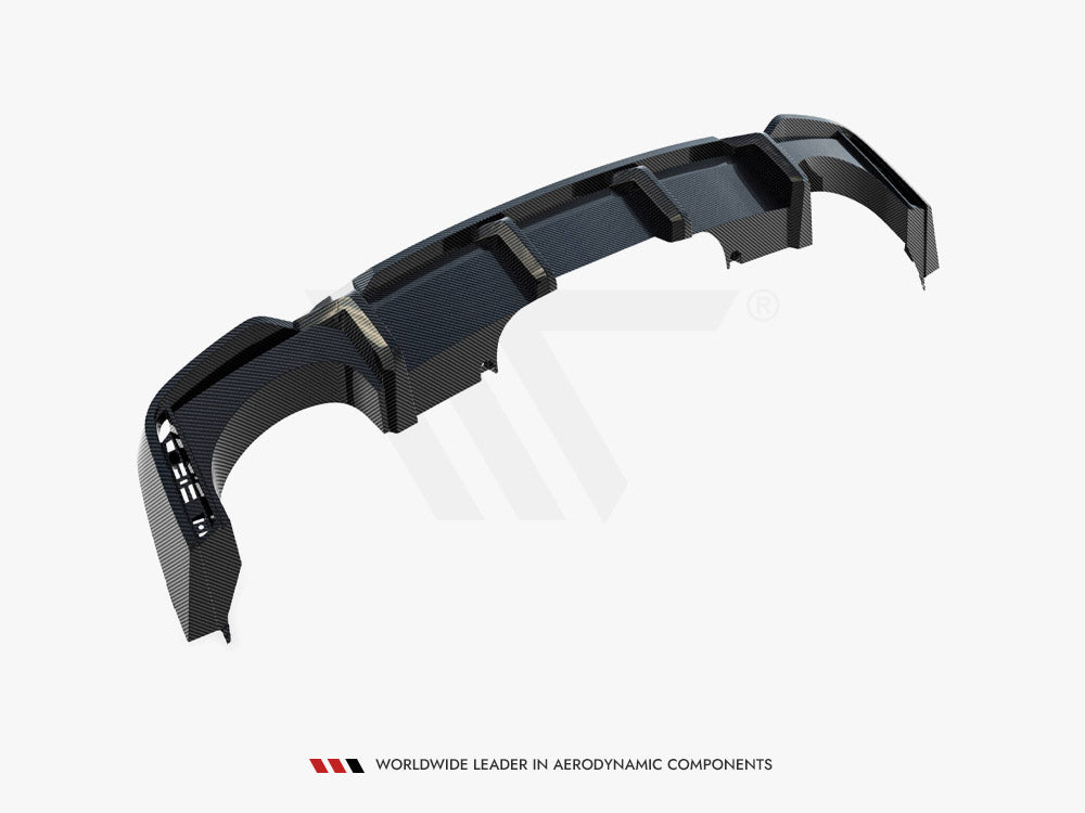 Prepreg Carbon Fiber Rear Diffuser Audi RS6 C8 (version with towbar)