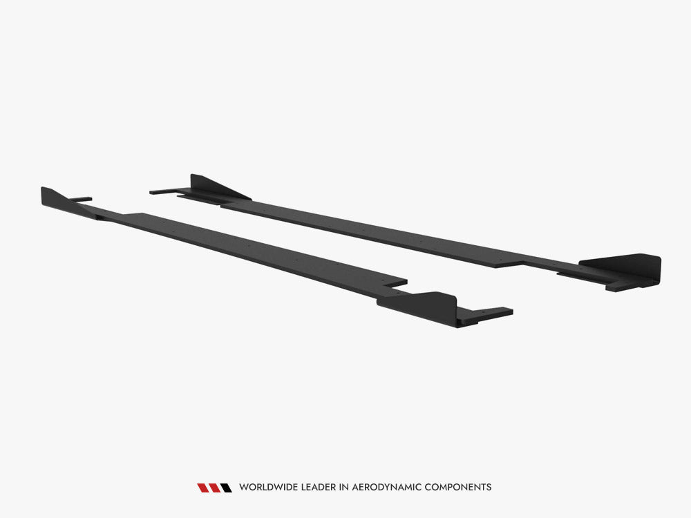 Street PRO Side Skirts Diffusers + Flaps Subaru Impreza WRX STI Mk3 Facelift