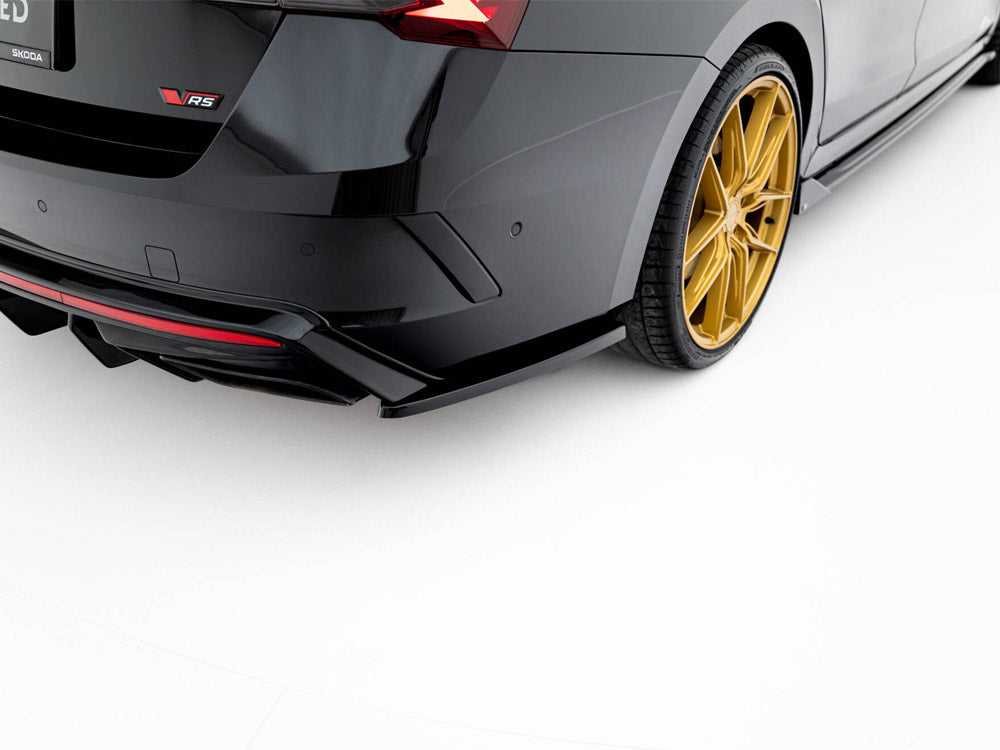 Rear Side Splitters V.3 Skoda Octavia RS Liftback / Estate Mk4 Facelift