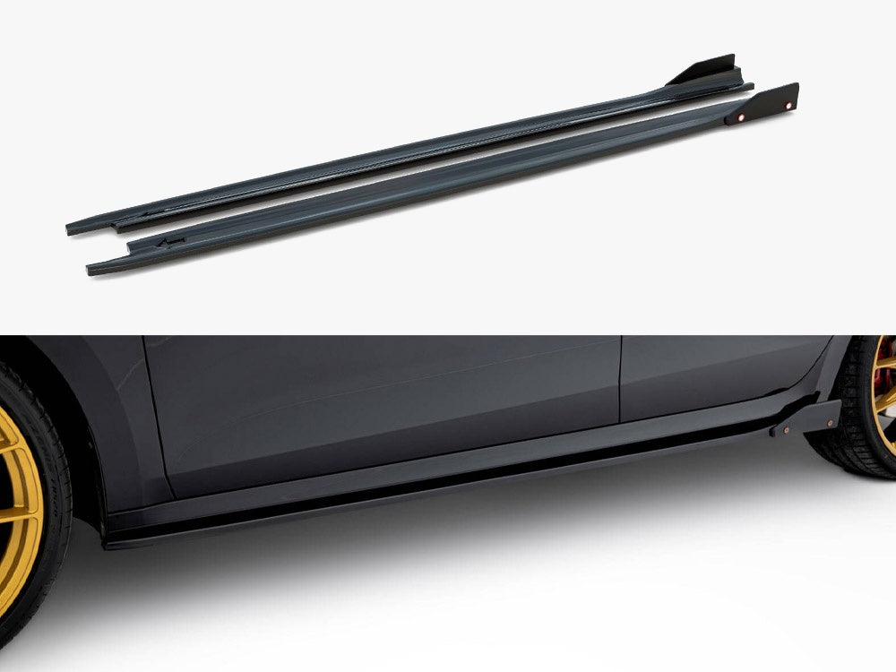 Side Skirts Diffusers V.2 + Flaps Skoda Octavia RS Liftback / Estate Mk4 Facelift