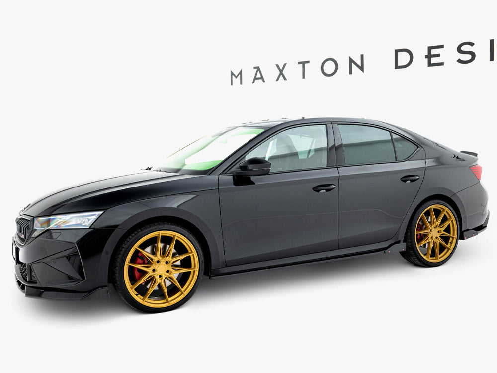 Side Skirts Diffusers V.2 + Flaps Skoda Octavia RS Liftback / Estate Mk4 Facelift