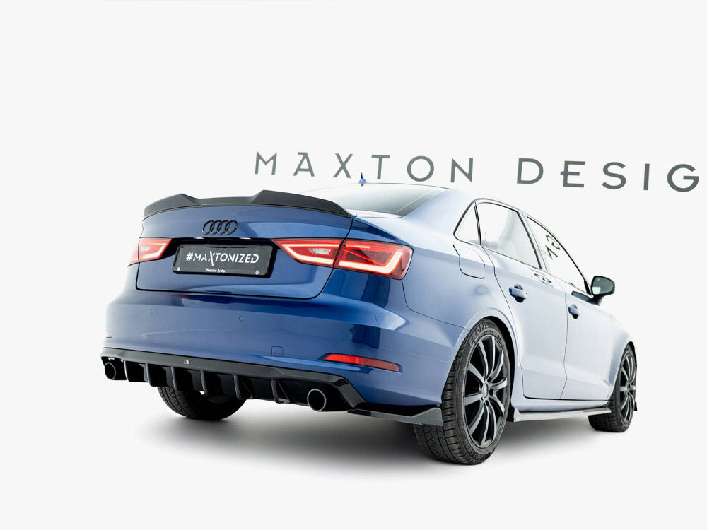 Rear Valance Audi A3 Sedan 8V (Version with single exhaust tips on both sides)
