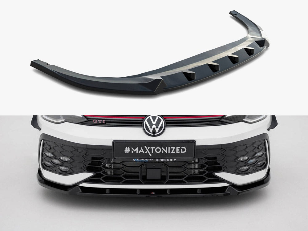 Front Splitter V.2 Volkswagen Golf GTI / GTE / R-Line Mk8 Facelift