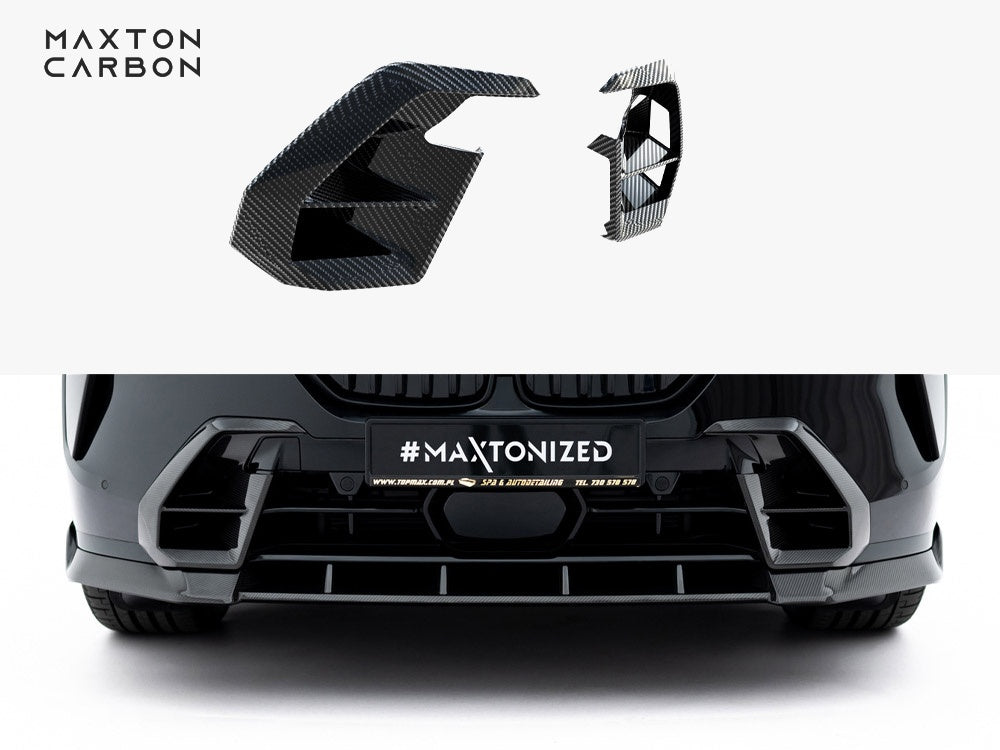 Prepreg Carbon Front Bumper Side Vents BMW X7 M-Pack G07 Facelift