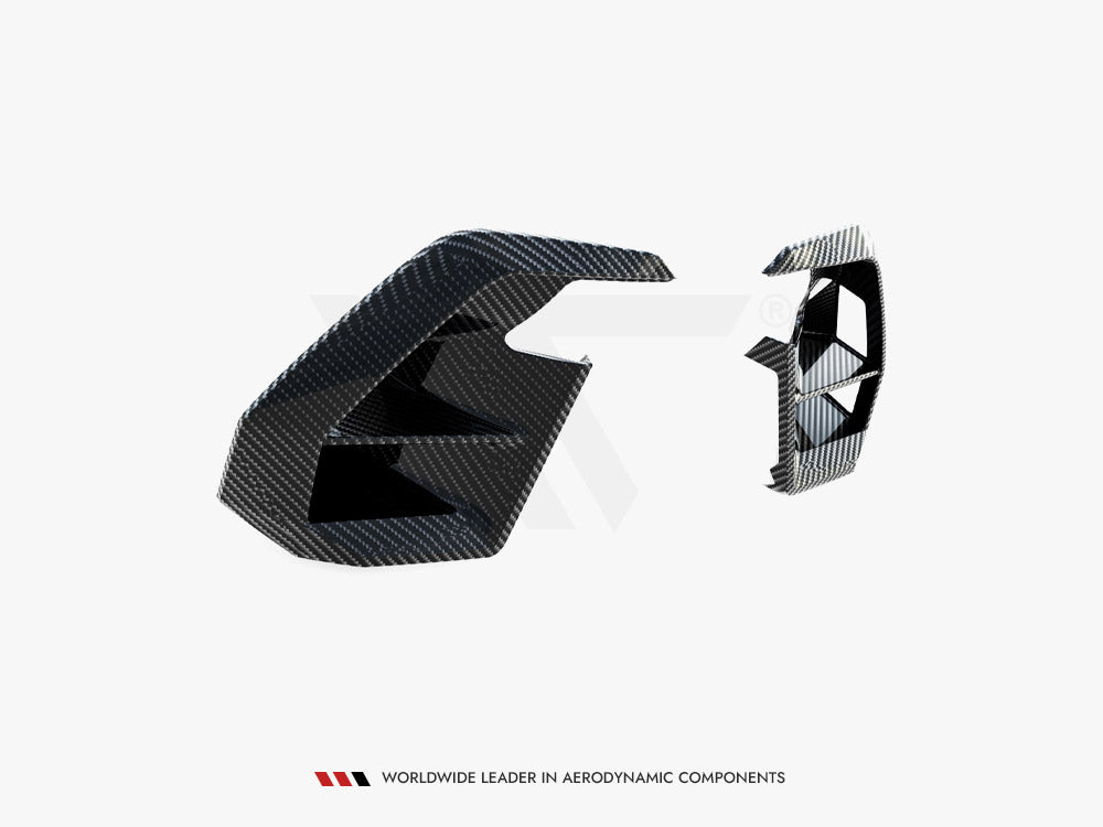 Prepreg Carbon Front Bumper Side Vents BMW X7 M-Pack G07 Facelift