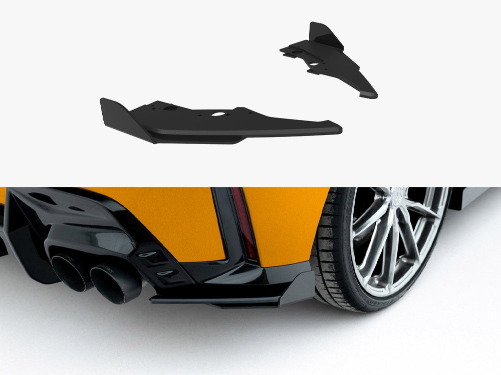 Street PRO Rear Side Splitters V.2 + Flaps BMW 1 M-Pack F70