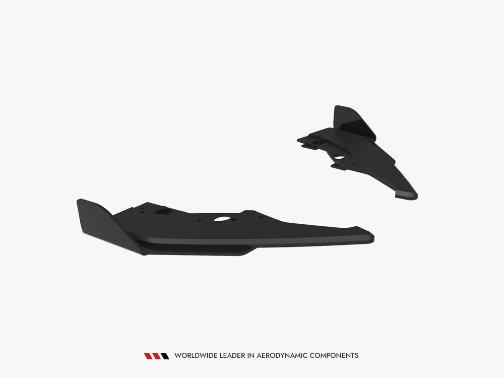 Street PRO Rear Side Splitters V.2 + Flaps BMW 1 M-Pack F70