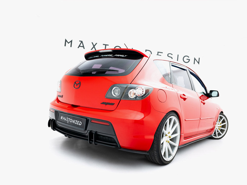 Street PRO Rear Side Splitters Mazda 3 MPS Mk1 EU Version