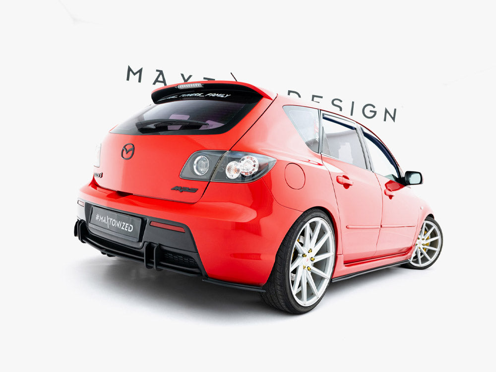 Street PRO Rear Side Splitters Mazda 3 MPS Mk1 EU Version