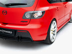 Street PRO Rear Side Splitters Mazda 3 MPS Mk1 EU Version