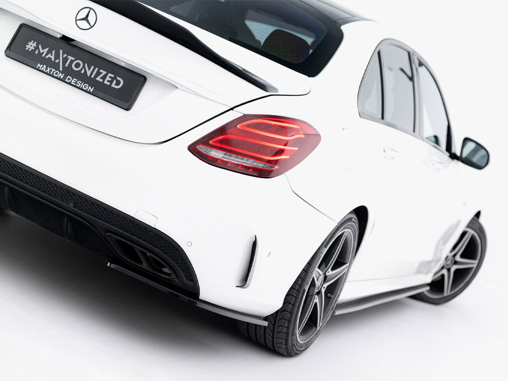 Rear Side Splitters Mercedes-Benz C AMG-Line Sedan W205