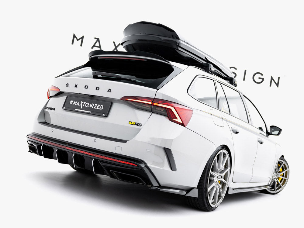 Rear Side Splitters V.8 Skoda Octavia RS Liftback / Estate Mk4