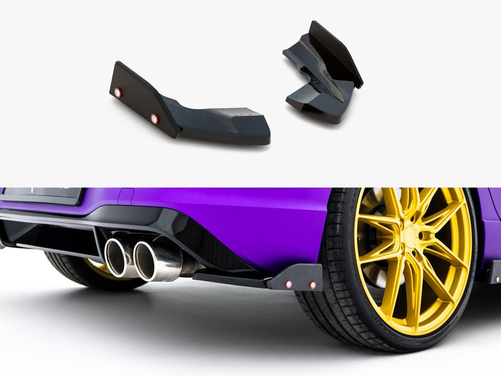 Rear Side Splitters V.2 + Flaps Volkswagen Golf R Mk8 Facelift